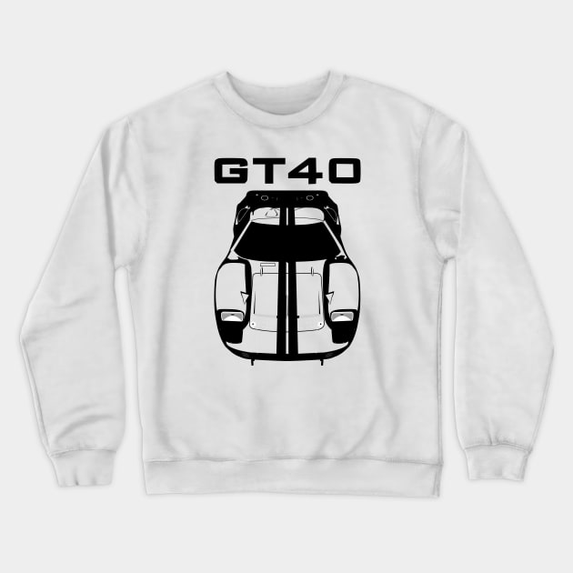 Ford GT40 - Multi color and black Crewneck Sweatshirt by V8social